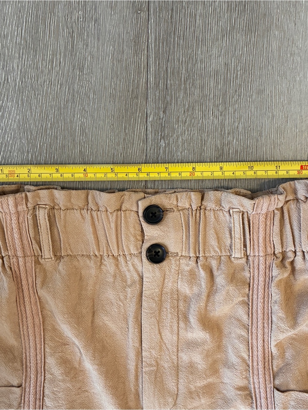 Urban outfitters linen blend cargo style baggy trousers High waisted - Picture 3 of 7